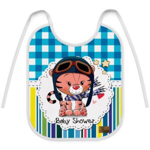 Baby slab cartoon tijgerpiloot Wit