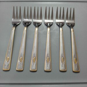 Klassieke RVS Vorken Set – 6-delig