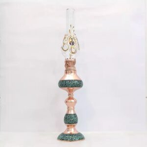 Koperen olielamp, handgemaakte Perzische lantaarn voor vintage en klassieke interieurs, 1 st