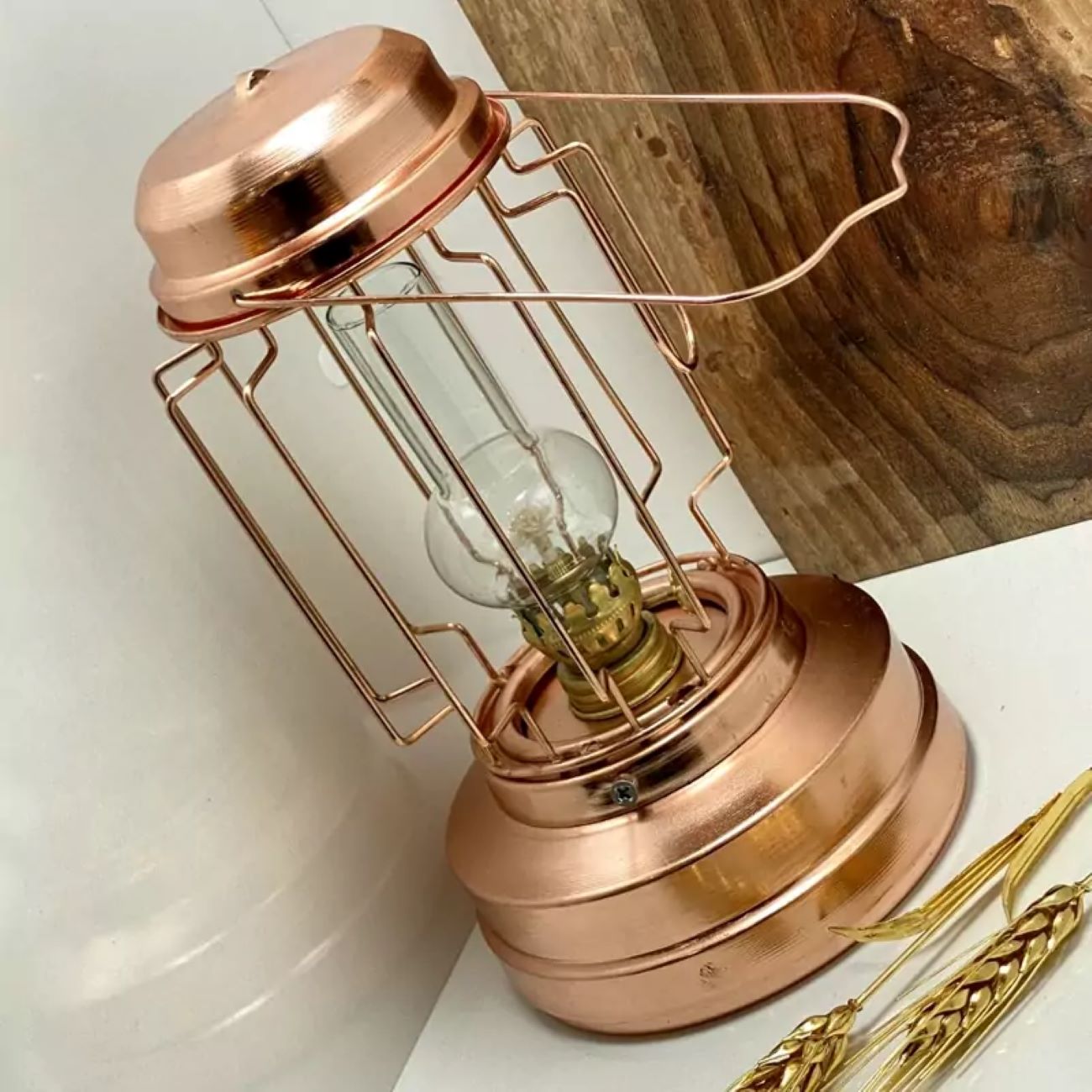 Koperen olielamp, handgemaakt Perzisch traditioneel ontwerp met verfijnde details