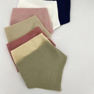 Katoenen mousseline neksjaal bandana voor baby