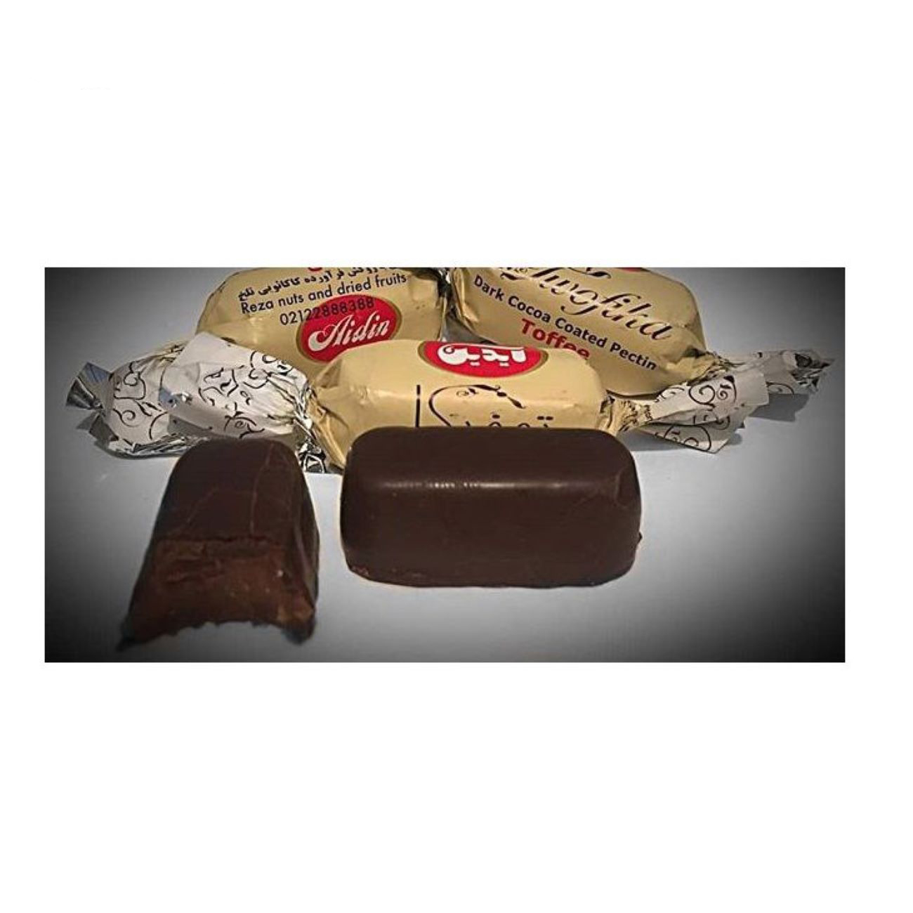 Aydin Toffee Pure Chocolade Smaak – 1000g – Grootverpakking