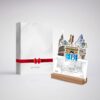 Bureaukalender voor het jaar 1404, 3D-wereldtourmodel