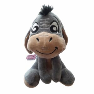 Grijze Ezel Knuffel – 34 cm