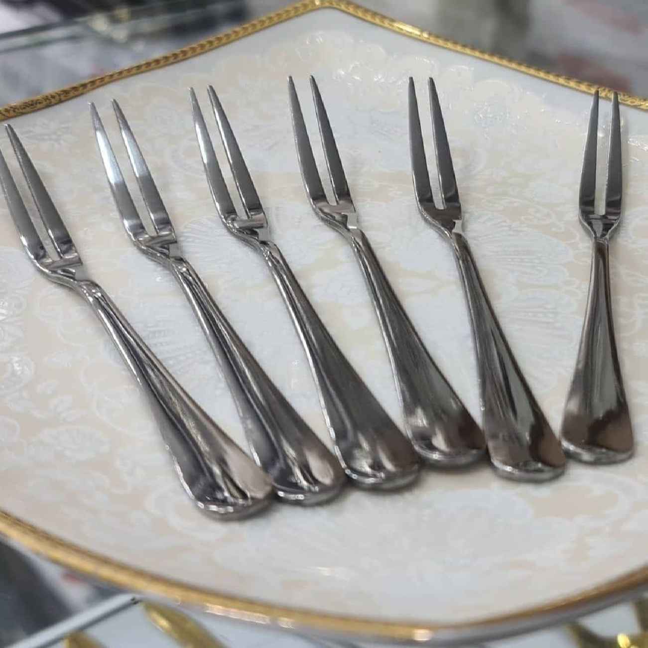 RVS Dessertvorken – Zilverkleurig (Set van 6)