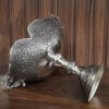 Gegraveerde Messing Kom met Zilver Plating, Bloem & Pauw Ontwerp