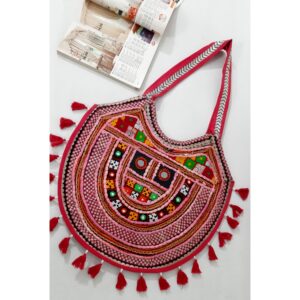 Etnische Balochi Schoudertas – Handgemaakt Rood