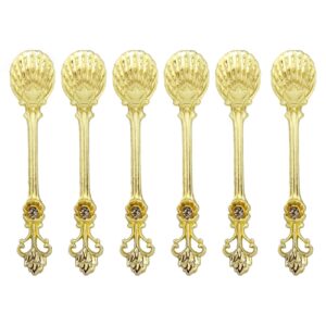 Theelepelset met Edelsteenontwerp – Elegante 6-delige Collectie voor Stijlvol Dineren