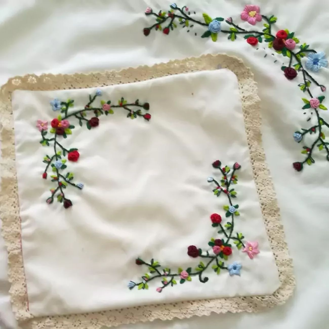 Handgemaakt Geborduurd Gebedskleed met Quran-tas