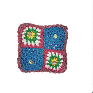 Handgeweven gehaakt kussenset – Roze (set van 2)