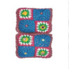 Handgeweven gehaakt kussenset – Roze (set van 2)