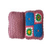 Handgeweven gehaakt kussenset – Roze (set van 2)