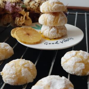 Huisgemaakte Crinkle Koekjes Citroensmaak 150 gr (5x)