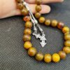 Islamitische Amber Rozenkrans Handgemaakte Amber Tasbih – Opbeurende Citroengeur