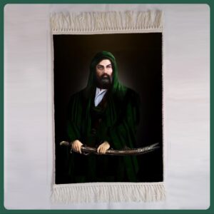 Islamitisch Wandtapijt – Beeldend Ontwerp van Ali Ibn Abi Talib