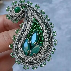 Traditionele Termeh Broche – Boteh Jeghe Design