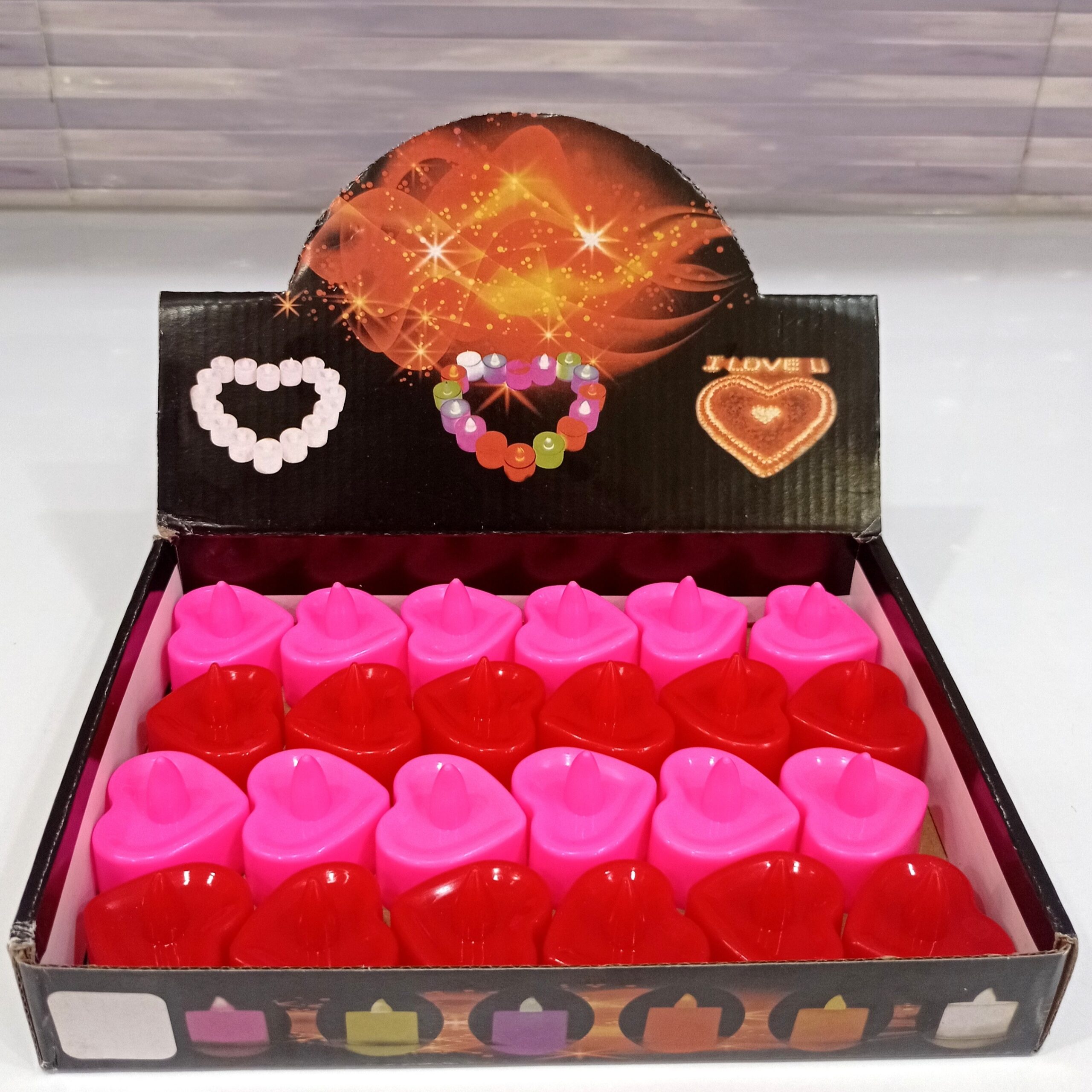 Hartvormige LED Kaarsen – Set van 15 stuks