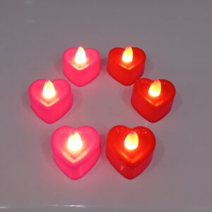 Hartvormige LED Kaarsen – Set van 15 stuks