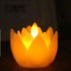 Bloemvormige LED Kaarsen – Minimalistisch (Set van 2)