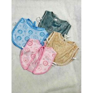 Baby slab leeuwenmotief met verstelbare knoopband