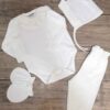 Baby Outfit Set Lange Mouw Wit (4-delig)