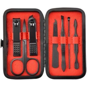 Zwarte Manicure en Pedicure Set – 9-delig