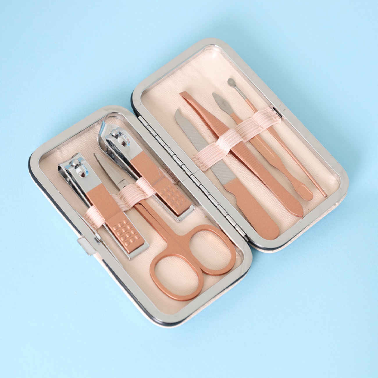 Oranje Manicure en Pedicure Set – 7-delig