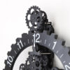 Mechanische Tandwiel Wandklok met Kalender – Zwart