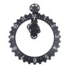 Mechanische Tandwiel Wandklok – Zilver (Rond)