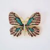 Moderne Vlinder Broche – Edelsteen Ontwerp