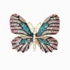 Moderne Vlinder Broche – Edelsteen Ontwerp