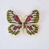 Moderne Vlinder Broche – Edelsteen Ontwerp
