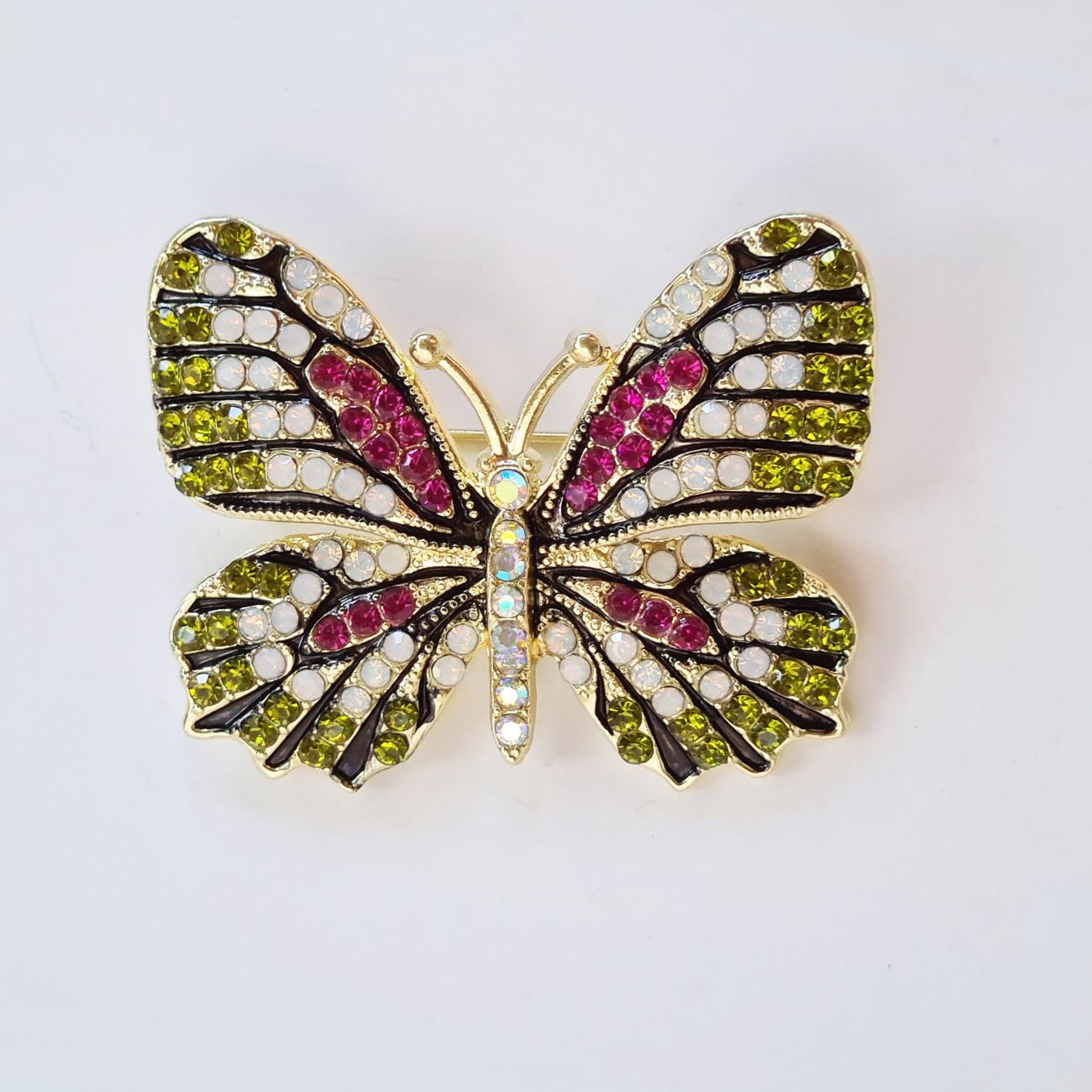 Moderne Vlinder Broche – Edelsteen Ontwerp
