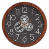 Bewegende Tandwiel Wandklok – Houten Steampunk Mechanisme