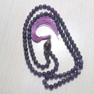 Natuurlijke amethist gebedskralen, 101 kralen, 8 mm