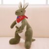 Pluche Kangoeroe en Baby Pop, 30 cm Hoogte