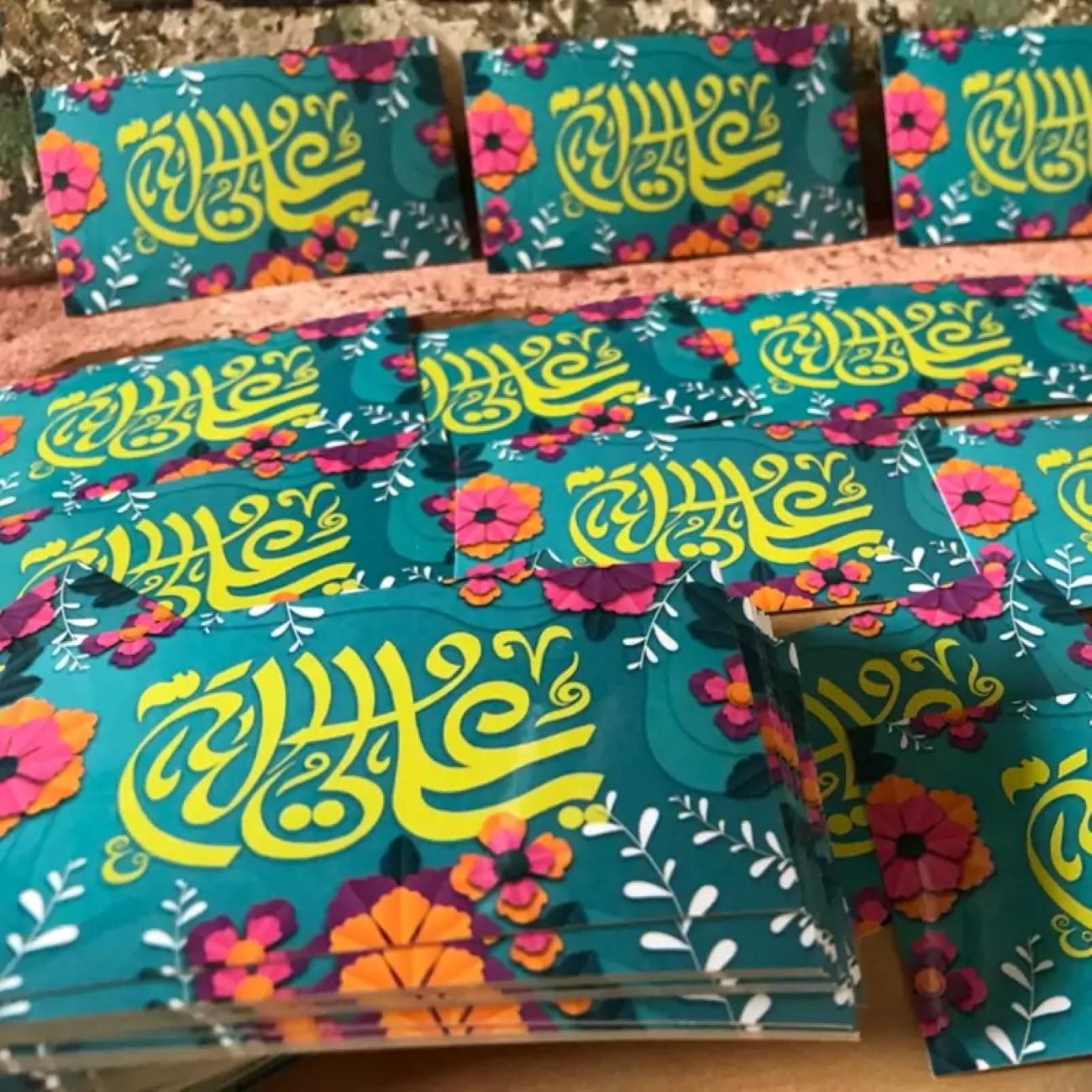 Gedrukte Eid al-Ghadir Stickers, 50 Stuks (Zelfklevende Labels)