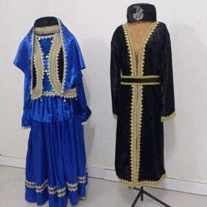 Qajar Kleding – Traditioneel Iraans Kostuum – Geborduurd