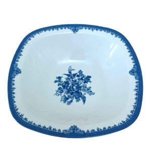Quattro Florence Porseleinen Kommen – Blauw Bloemen – Set van 6