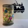 Hars Kaarshouder – voor Huisdecoratie met Bloemenpatroon