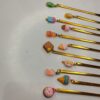 Gouden Serveervorkjes met Polymeerklei Topper – 11 Stuks