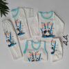 Baby Outfit Set Panda Patroon Blauw (5-delig)