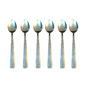 Set van 6 Stalen Jamlepels – Zilver – Ontbijtset