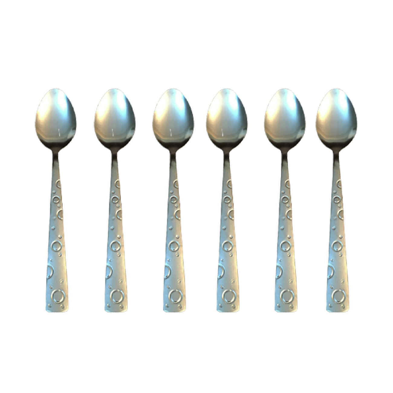 Set van 6 Stalen Jamlepels – Zilver – Ontbijtset