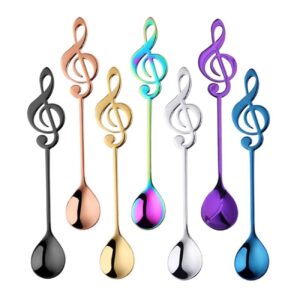 Muzikale Theelepelset – 7-delig Kleurrijk