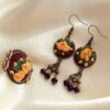 Geborduurd Sieradenset Rood – Inclusief Haarclips