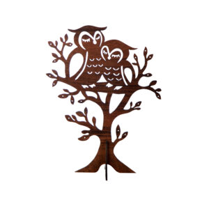 Houten sieradenhouder & organizer – Uil-ontwerp