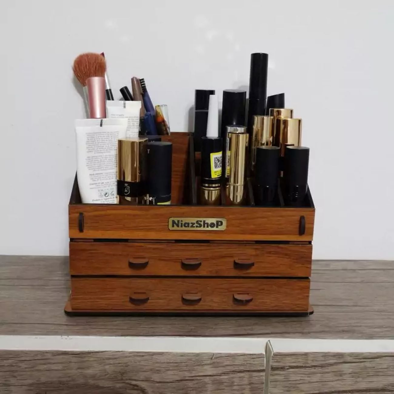 Houten Make-up en Schrijfwaar Standaard – Uniek
