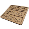 Houten boter-kaas-en-eieren spel – Tijdloos strategiespel
