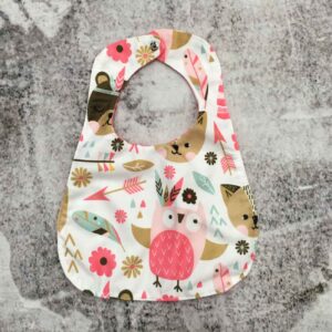 Baby slab bosdier met veer- en bloemdetail Wit